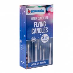 Ялинкова іграшка Novogod`ko Набір свічок, що літають;LED 15 см, 3 шт з пультом (974446) - Картинка 2