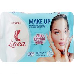 Влажные салфетки Linea Make Up для снятия макияжа с мицеллярной водой 20 шт. (4820207590038)