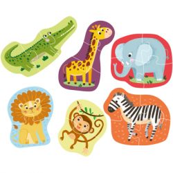 Пазл DoDo 2-3-4 элемента Дикие животные (300153) - Картинка 2