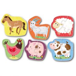 Пазл DoDo 2-3-4 элемента Домашние животные (300152) - Картинка 2