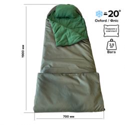 Спальный мешок Sector STR2 Camo с подушкой (4821000005156)