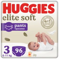  Huggies Elite Soft 3 (6-11 ) Box 96  (5029053582443) -  1