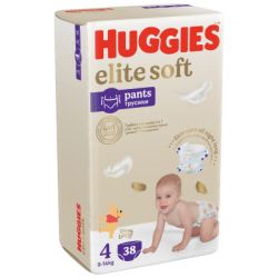 ϳ Huggies Elite Soft 4 (9-14 ) Mega 38  (5029053549323) -  3