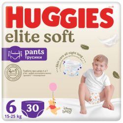 ϳ Huggies Elite Soft 6 (15-25 ) Mega 30  (5029053582436)