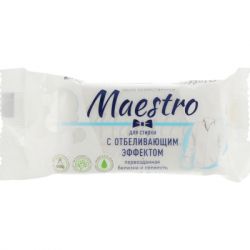 Мыло для стирки Maestro МТ хозяйственное с отбеливающим эффектом 125 г (4820195500033)
