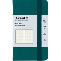 Книга записная Axent Partner, 95x140 мм, 96 листов, клетка, малахитовая (8301-31-A)