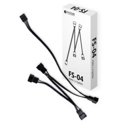 - ID-Cooling FS-04 ARGB, Black,    4-pin   '       RGB  -  2