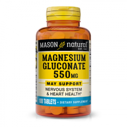 �������� Mason Natural �������� ������ 550 ��, Magnesium Gluconate, 100 �������� (MAV06171)