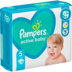  Pampers Active Baby  5 (11-16 ) 38  (8006540207796) -  3