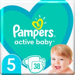  Pampers Active Baby  5 (11-16 ) 38  (8006540207796) -  1