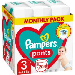 ϳ Pampers Pants Midi  3 (6-11 ) 204  (8006540497678)