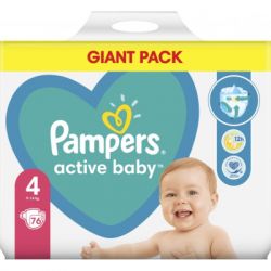 Підгузки Pampers Active Baby Maxi Розмір 4 (9-14 кг) 76 шт (8001090949615) - Картинка 2