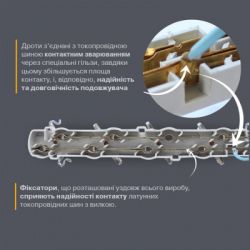 Подовжувач блоковий (ABS) Electrum 2 гнізда 5м із заземленням C-ES-1789 - Картинка 5