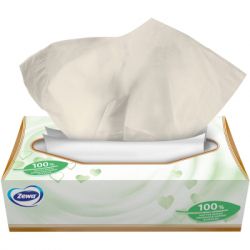 Салфетки косметические Zewa Softis Natural Soft 80 шт. (7322541351414) - Картинка 3