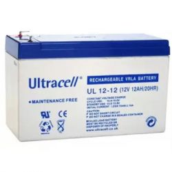       Ultracell 12V-12Ah, AGM (UL12-12) -  1