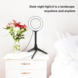   Puluz Ring USB LED lamp PKT3084B 4.7" + table stand (PKT3084B) -  3