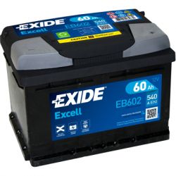   EXIDE EXCELL 60Ah   (-/+) (540EN) (EB602) -  1