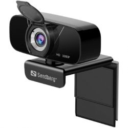 - Sandberg Streamer Chat Webcam 1080P HD Black (134-15)