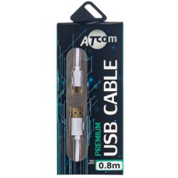  Atcom USB-C - Lightning, 2.4 , 0,8, White,  (A15277) -  2