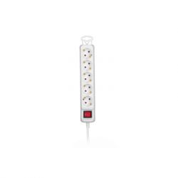 2E Мережевий подовжувач 5XSchuko з вимикачем, 3G*1.5мм, 5м, white 2E-U05ES15M5 - Картинка 2