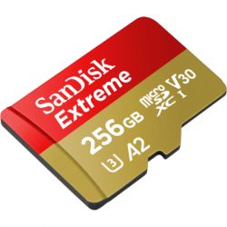  ' SanDisk  ' microSD 256GB C10 UHS-I U3 R170/W80MB/s Extreme V30 SDSQXAV-256G-GN6MN -  2