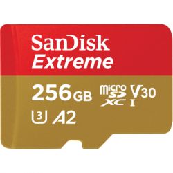 SanDisk  ' microSD 256GB C10 UHS-I U3 R170/W80MB/s Extreme V30 SDSQXAV-256G-GN6MN