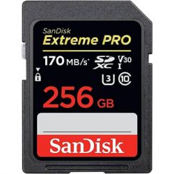  ' SanDisk 256GB SD class 10 UHS-I U3 V30 Extreme PRO (SDSDXXD-256G-GN4IN)