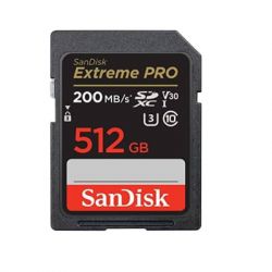  '  ' SanDisk 512GB SD class 10 UHS-I U3 V30 Extreme PRO (SDSDXXD-512G-GN4IN) -  1