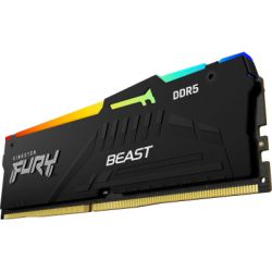  '  ' DDR5 64GB (2x32GB) 5600  FURY Beast RGB Kingston Fury (ex.HyperX) (KF556C40BBAK2-64) -  2