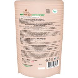 Засіб для ручного миття посуду Tortilla Еко гель запаска 500 мл (4820178060974) - Картинка 2