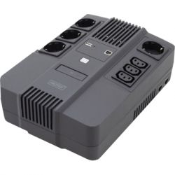 Digitus    All-in-One, 600VA/360W, LED, 4xSchuko/3xC13, RJ45, USB DN-170110