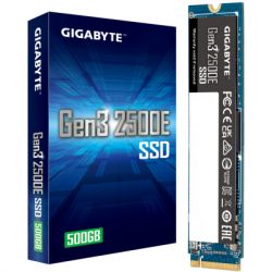   M.2 500Gb, Gigabyte 2500E, PCI-E 3.0 x4, 3D TLC, 2300/1500 MB/s (G325E500G)