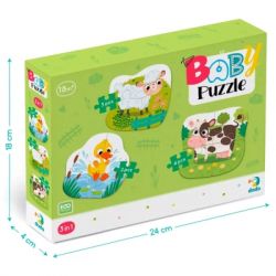 Пазл DoDo 3 в 1 Сельские животные (300393) - Картинка 4