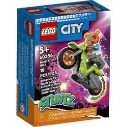 Конструктор LEGO City Каскадерский мотоцикл медведя 10 деталей (60356)