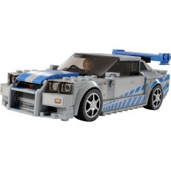 Конструктор LEGO Speed Champions "Подвійний форсаж" Nissan Skyline GT-R (R34) 319 деталей (76917) - Картинка 2