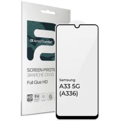   Armorstandart Full Glue HD Samsung A33 5G (A336) Black (ARM66045) -  1