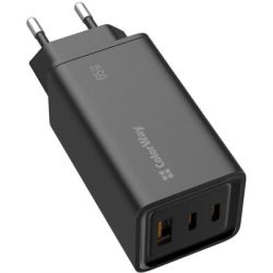   ColorWay GaN3 Pro Power Delivery (USB-A + 2 USB TYPE-C) (65W) (CW-CHS039PD-BK) -  5