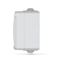 Розетка Videx BINERA IP65 наружная 2ая с заземлением серая (VF-BNW22G-G) - Картинка 3