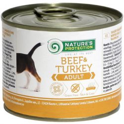 Консерви для собак Nature's Protection Adult Beef&Turkey 200 г (KIK24523)