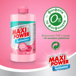 Средство для ручного мытья посуды Maxi Power Бабл Гам 500 мл (4823098411963) - Картинка 5