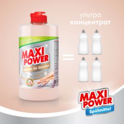 Средство для ручного мытья посуды Maxi Power Миндаль 500 мл (4823098412120) - Картинка 4