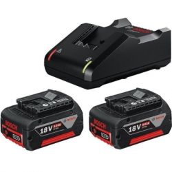 ����� ����������� + �������� ���������� Bosch 2xGBA 18��4.0Ah + GAL 18V-40 (1.600.A01.9S0)