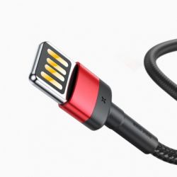  USB 2.0 Lightning - 1.0  Baseus Cafule Cable (Special Edition) Red+Black CALKLF-G91 -  2