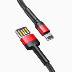  USB 2.0 Lightning - 1.0  Baseus Cafule Cable (Special Edition) Red+Black CALKLF-G91 -  3