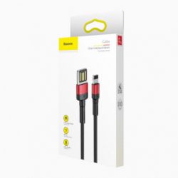  USB 2.0 Lightning - 1.0  Baseus Cafule Cable (Special Edition) Red+Black CALKLF-G91 -  4
