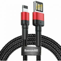  USB 2.0 Lightning - 1.0  Baseus Cafule Cable (Special Edition) Red+Black CALKLF-G91