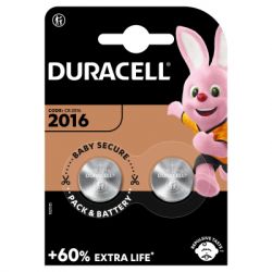 Батарейка Duracell CR 2016 / DL 2016 * 2 (5007667/5010969/5014810) - Картинка 2
