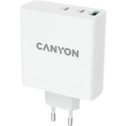   Canyon H-140-01 Wall charger with 1USB-A 2 USB-C (CND-CHA140W01) -  2