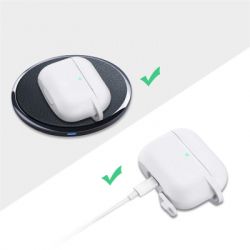    BeCover Silicon  Apple AirPods Pro White (704491) -  2