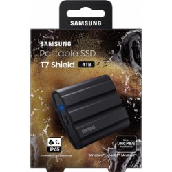   SSD, 2Tb, Samsung Portable SSD T7 Shield, Black, USB 3.2, 1050 / 1000 MB/s, IP65, 59x88x13 , 98  (MU-PE2T0S/EU) -  10